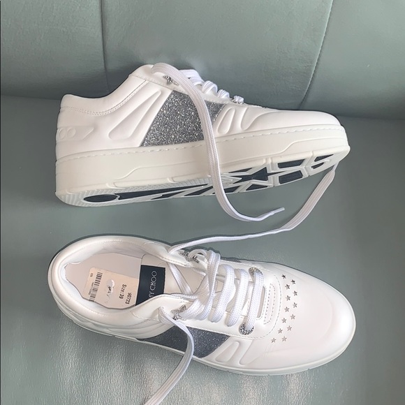 Jimmy Choo™  Hawaii lace-up sneakers - Picture 12 of 16